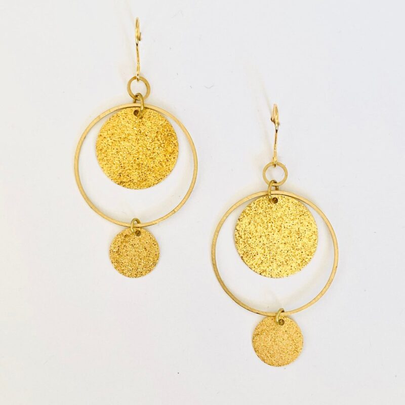 Boucles doreilles laiton NAO BOL871 NAO 17557 2