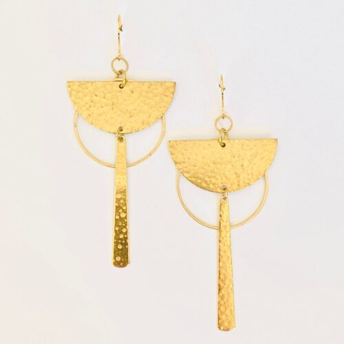 Boucles d’oreilles laiton - NAO - BOL872
