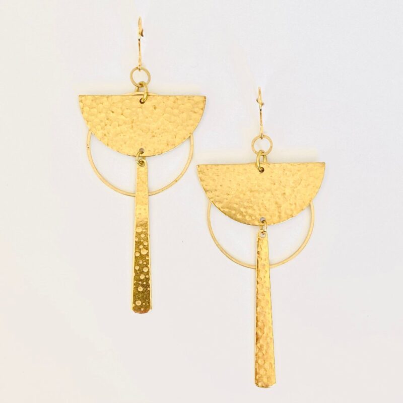 Boucles doreilles laiton NAO BOL872 NAO 17558 2