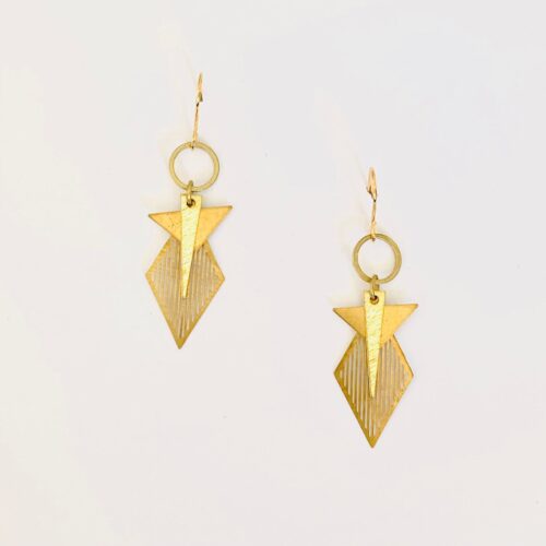 Boucles d’oreilles laiton - NAO - BOL873