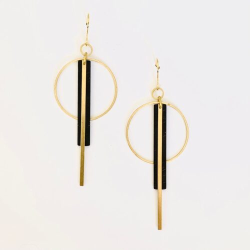 Boucles d’oreilles laiton - NAO - BOL875