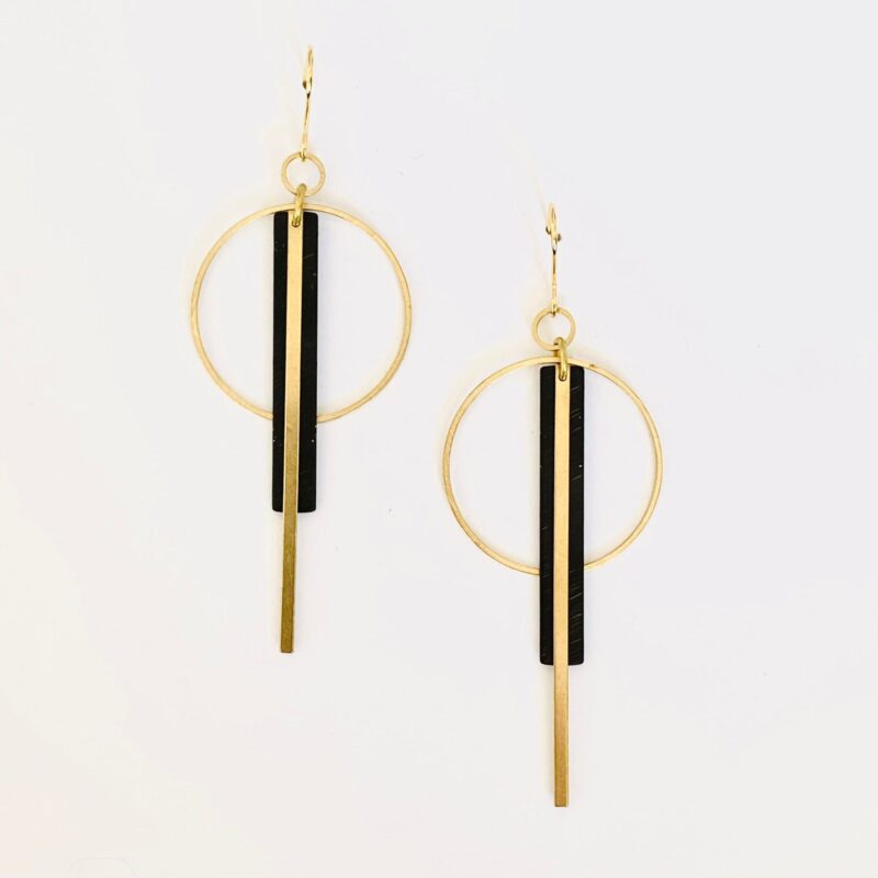Boucles doreilles laiton NAO BOL875 NAO 17556 2