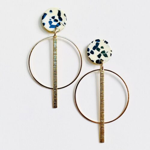 Boucles d’oreilles plaqué or - NAO - BB358