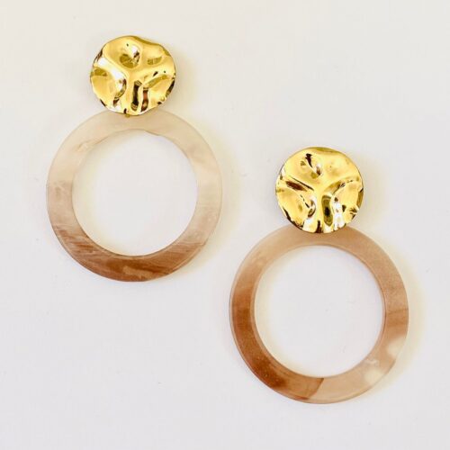 Boucles d’oreilles plaqué or - NAO - BB363