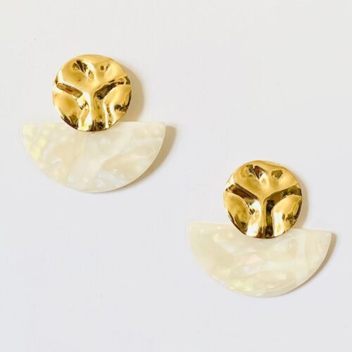 Boucles d’oreilles plaqué or - NAO - BB369