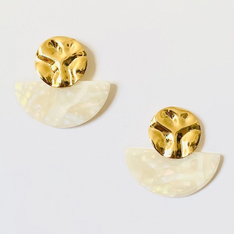 Boucles doreilles plaque or NAO BB369 NAO 17536 2
