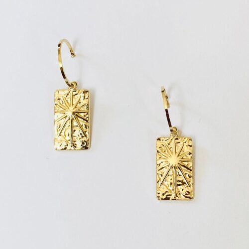 Boucles d’oreilles plaqué or - NAO - BB378
