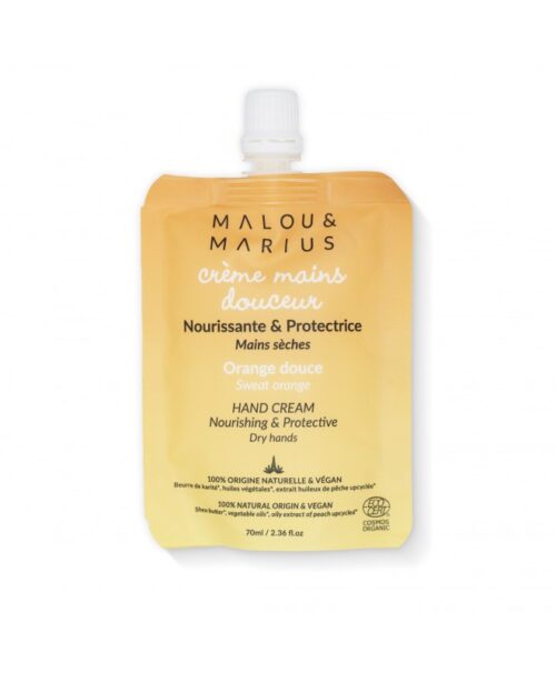 Home 3 Crème mains nourrissante et protectrice - Malou & Marius - senteur orange douce