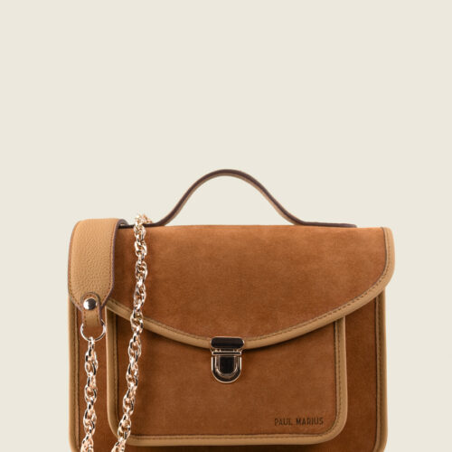 Sac à main cuir marron femme - Paul Marius - Mademoiselle George N°2 - Fauve
