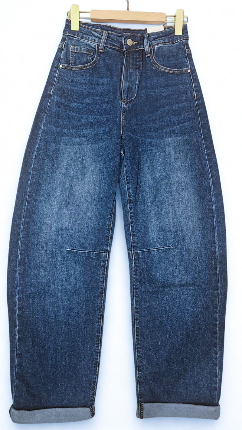 jeans ballon barrel bleu fonce 01
