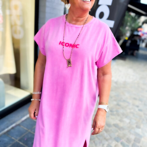 Robe imprimée - Iconic - rose délavé et rose