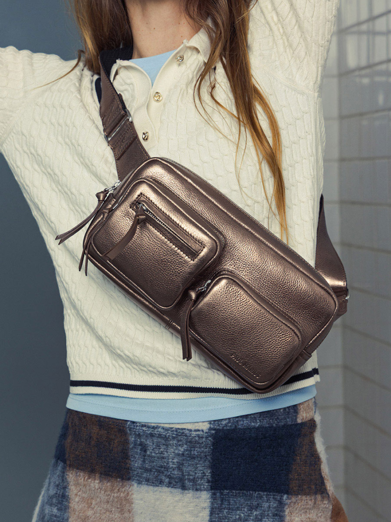 sac banane en cuir unisexe labanane 90s cuivre 04