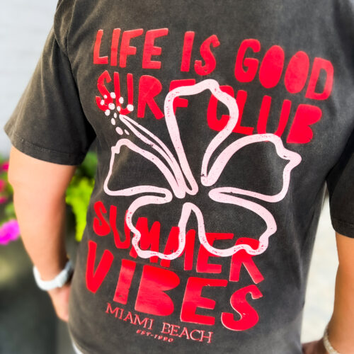 T-shirt imprimé - Summer vibes - noir