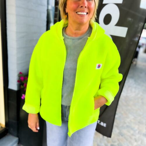Veste cocooning avec capuche - Louise - jaune