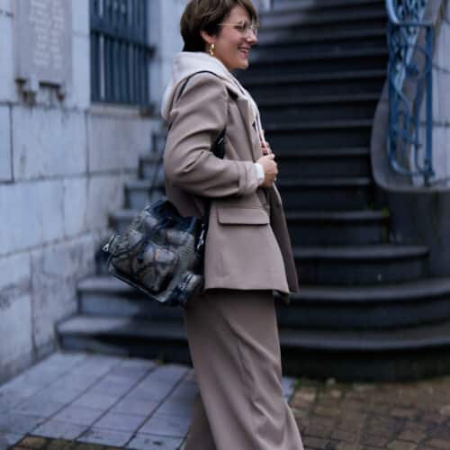 Pantalon fluide à pinces - Sam - Kaki