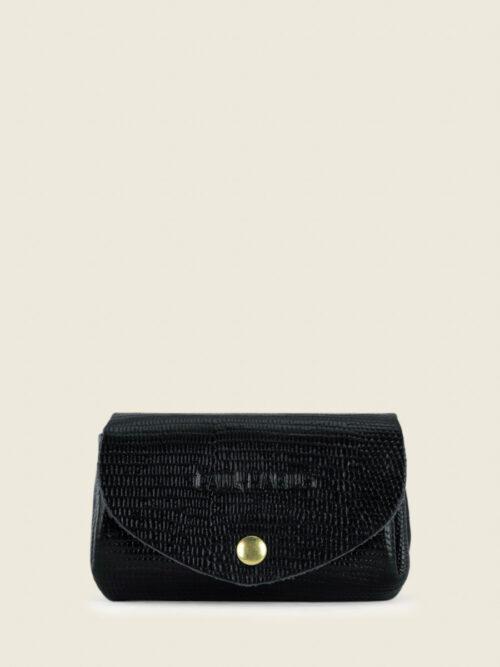 PORTE-MONNAIE CUIR NOIR - Paul Marius - LeGustave 1960 - Noir de Jais