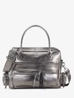 Sac cours multipoches cuir pour femme LeDandy 90's - Acier