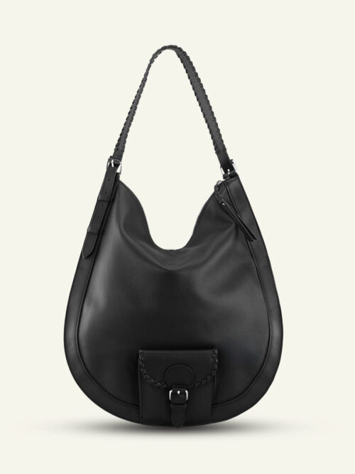 Sac cuir hobo xl noir femme - Paul Marius - LeHobo XL - Noir