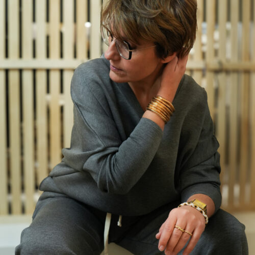 Ensemble uni ultra-doux - Naoline - Gris foncé