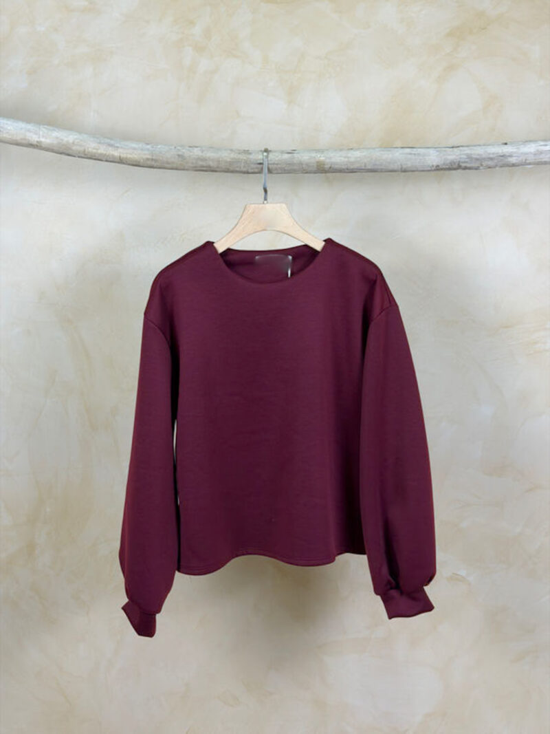 pull ultra doux longues manches joylm bordeaux 01