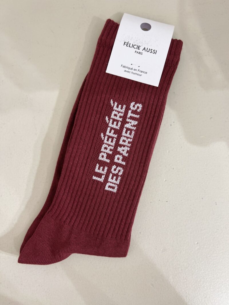 Chaussettes Felicie Aussi LE PREFERE DES PARENTS bordeaux 4045 Felicie aussi 18240 2