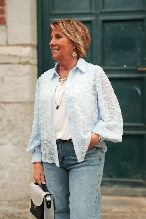 Chemisier - Romane - Bleu ciel