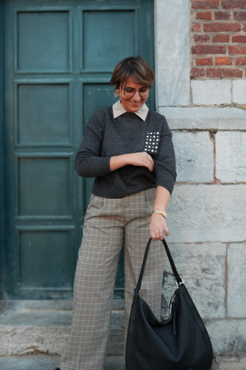 Pantalon de costume prince de galles