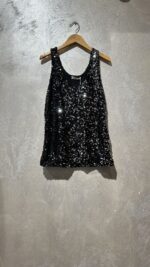 Top à sequin - Argent