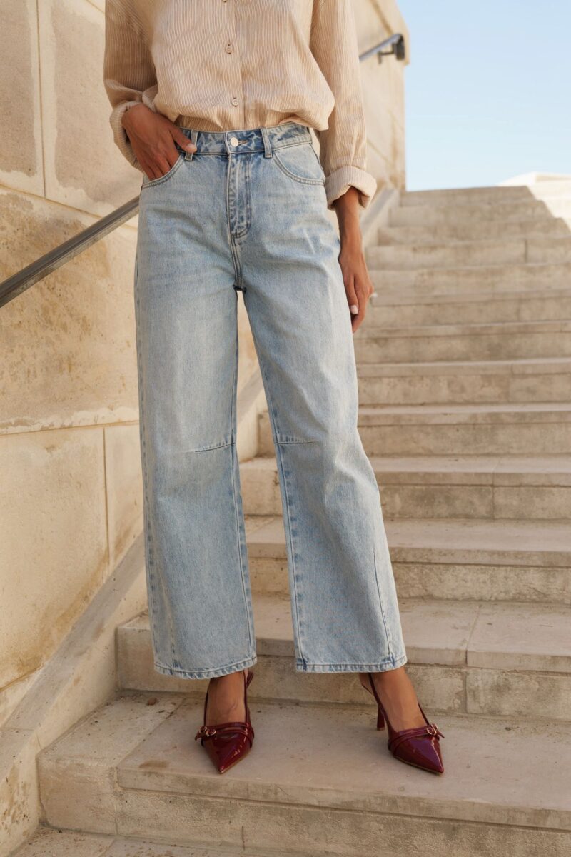 Jeans balloon Brook Bleu clair Dame 18516 2