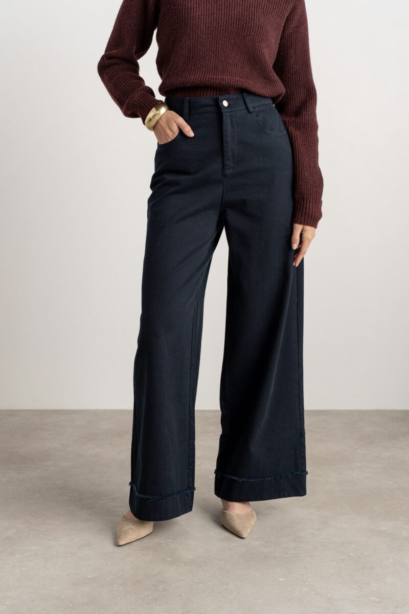 Jeans-large-tailleur-detail-effiloche-marine_Dame_18545_2.jpeg Jeans large tailleur detail effiloche marine Dame 18545 2