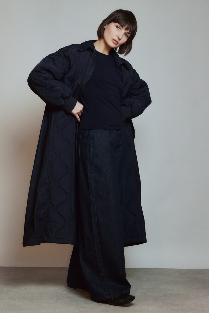 Manteau large et long Marine Dame 18591 2