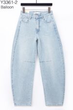 Jeans coupe ballon - Laulina - Bleu
