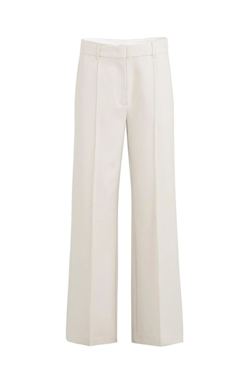 Pantalon large avec coutures apparentes YAYA Beige YAYA 18787 2