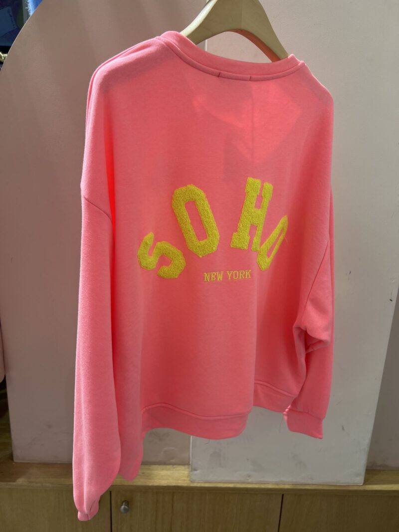 Sweat shirt col rond SOHO fuschia Dame 18718 2