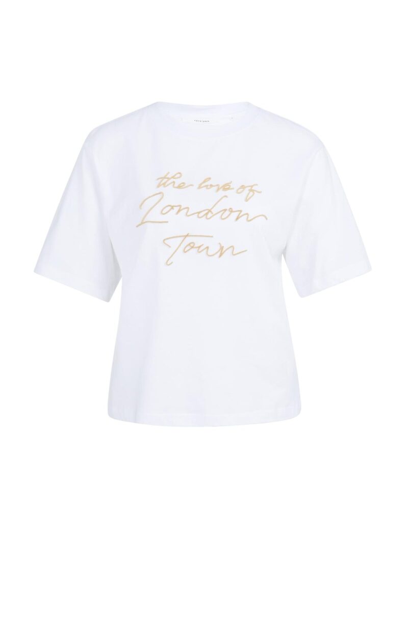 T shirt serigraphie manches larges YAYA reed yellow YAYA 18655 2