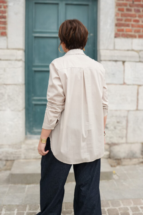 Chemise unie - Ana - Beige