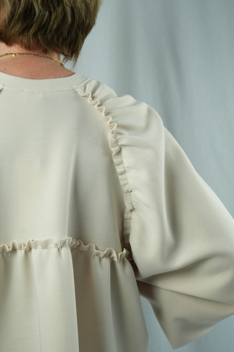 sweat col rond dos tresse beige 03