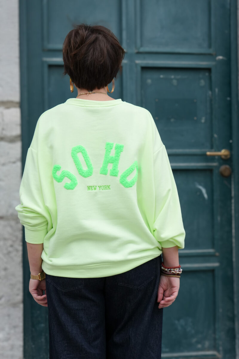 sweat shirt col rond soho vert clair 04