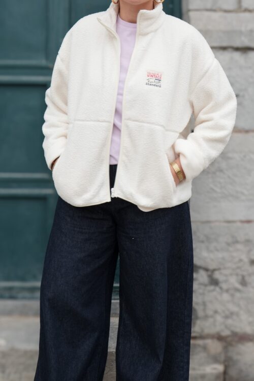 Veste polar - Blanc cassé