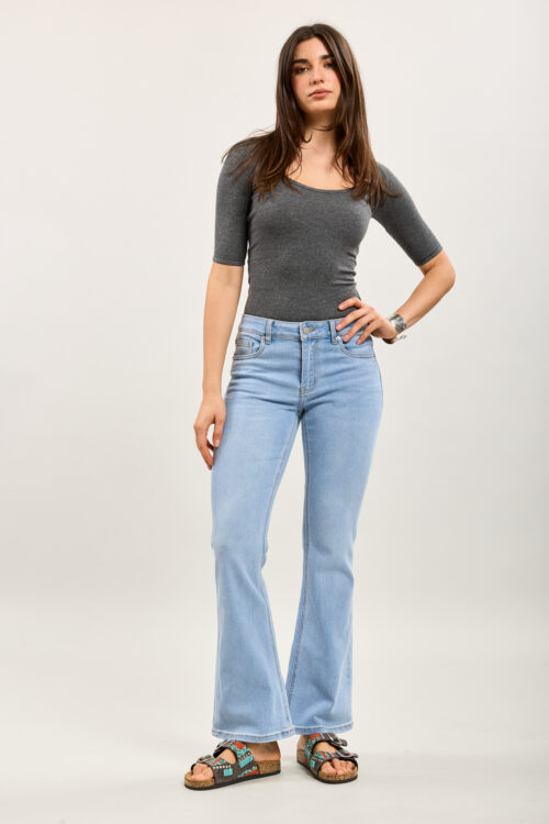 Jeans bootcut flare - Oline - bleu clair