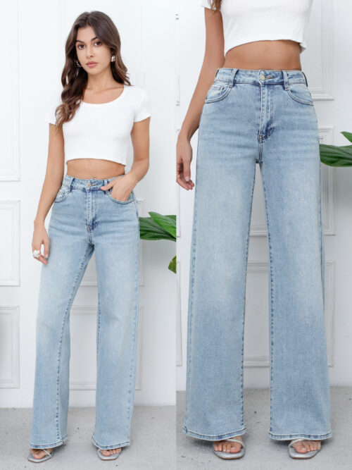 Jeans dad fit - Tina - bleu clair