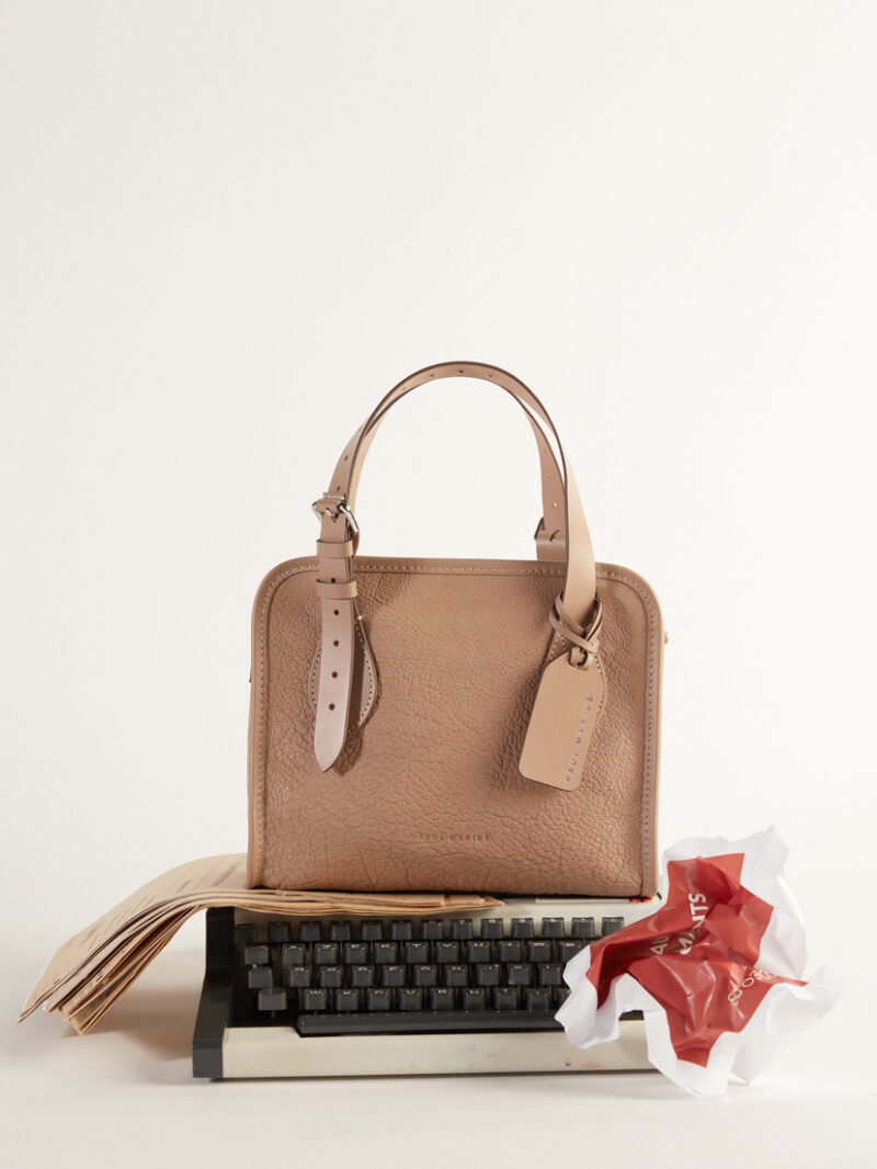 mini sac cabas en cuir femme paul marius lecabas s taupe 06