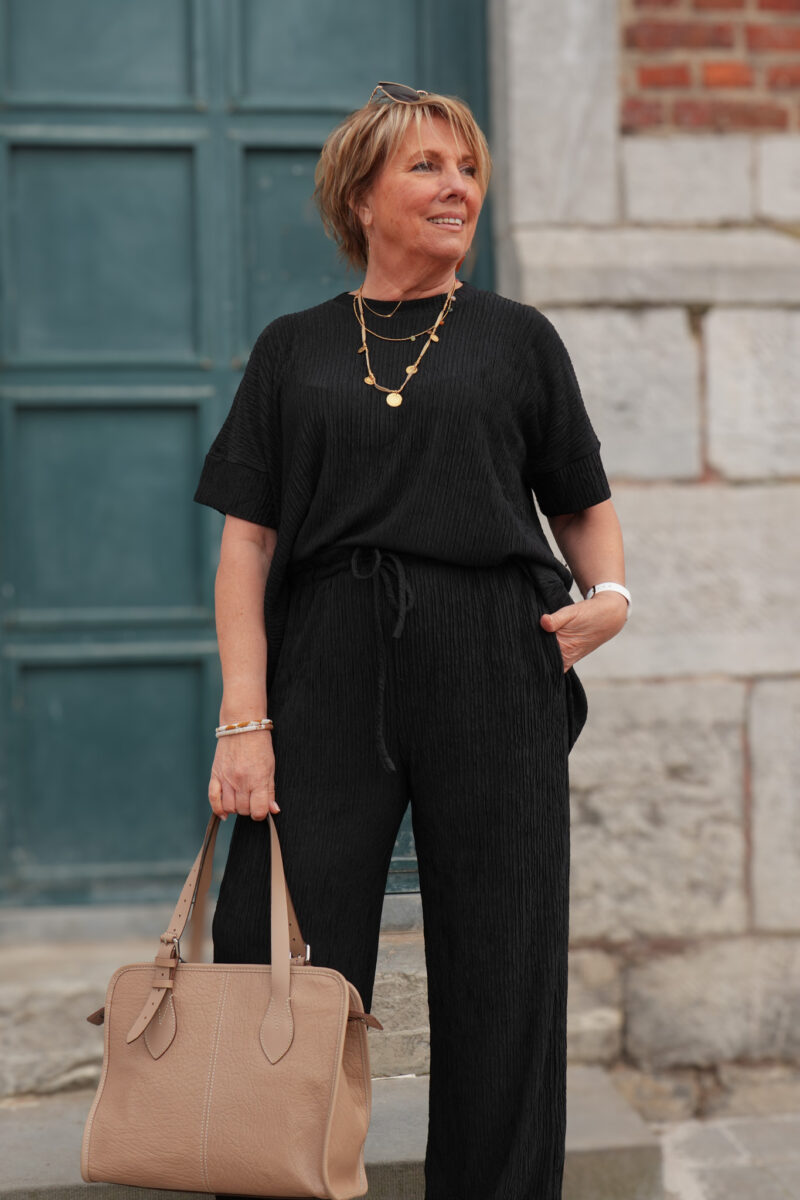 pantalon fluide uni max noir 05