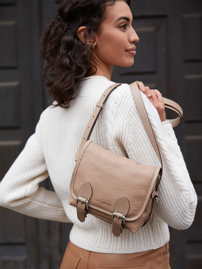 sac bandouliere en cuir femme paul marius loulou s taupe 05