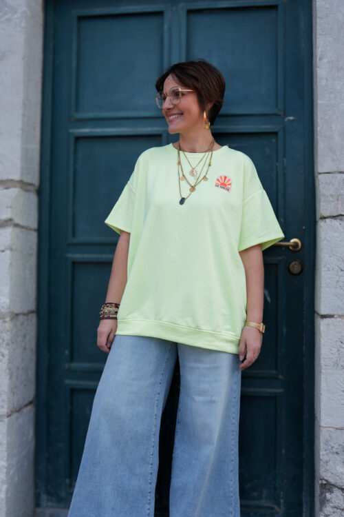 T-shirt manches courtes - Le soleil - Vert