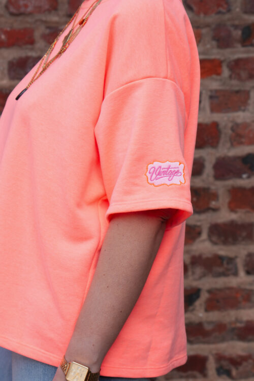 T-shirt manches courtes - Vintage - Corail