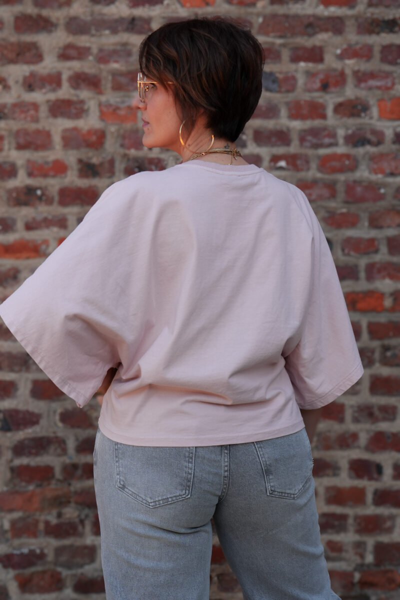 t shirt oversize cipria rose 05