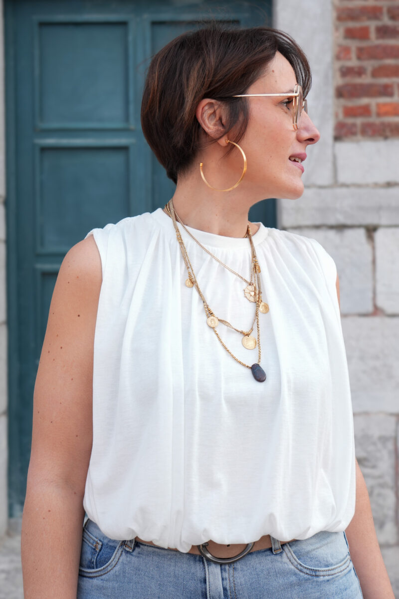 t shirt sans manche col rond blanc 03