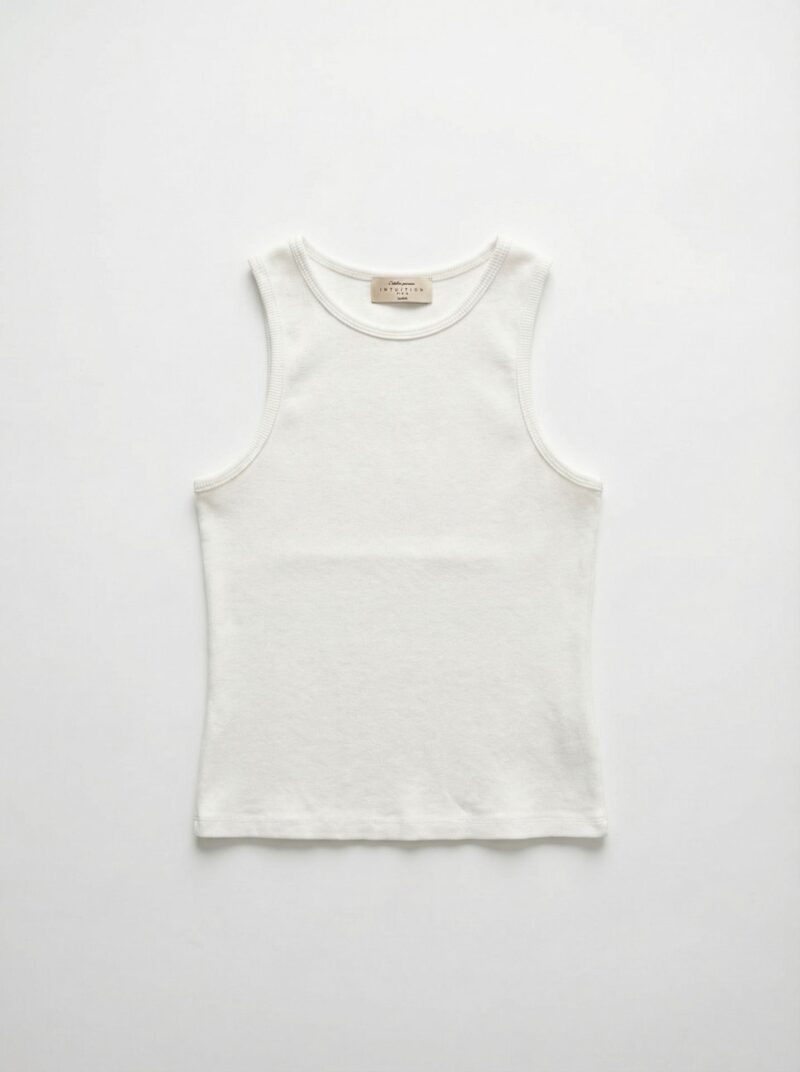 Debardeur en coton Blanc Dame 19113 2