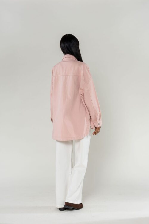 Home 6 Surchemise en jeans oversized - Max - Bois de rose